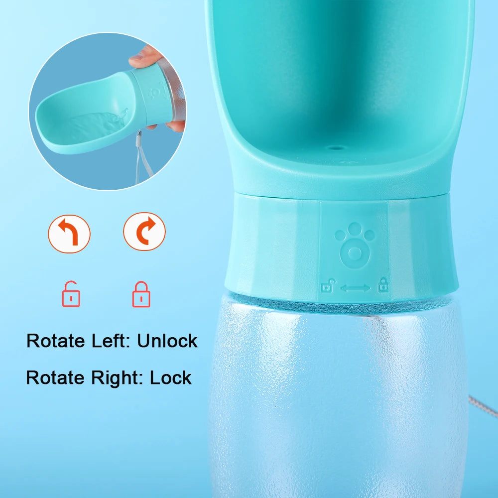 300ML Or 500ML Portable Water Bottle for Small To Medium Dogs.