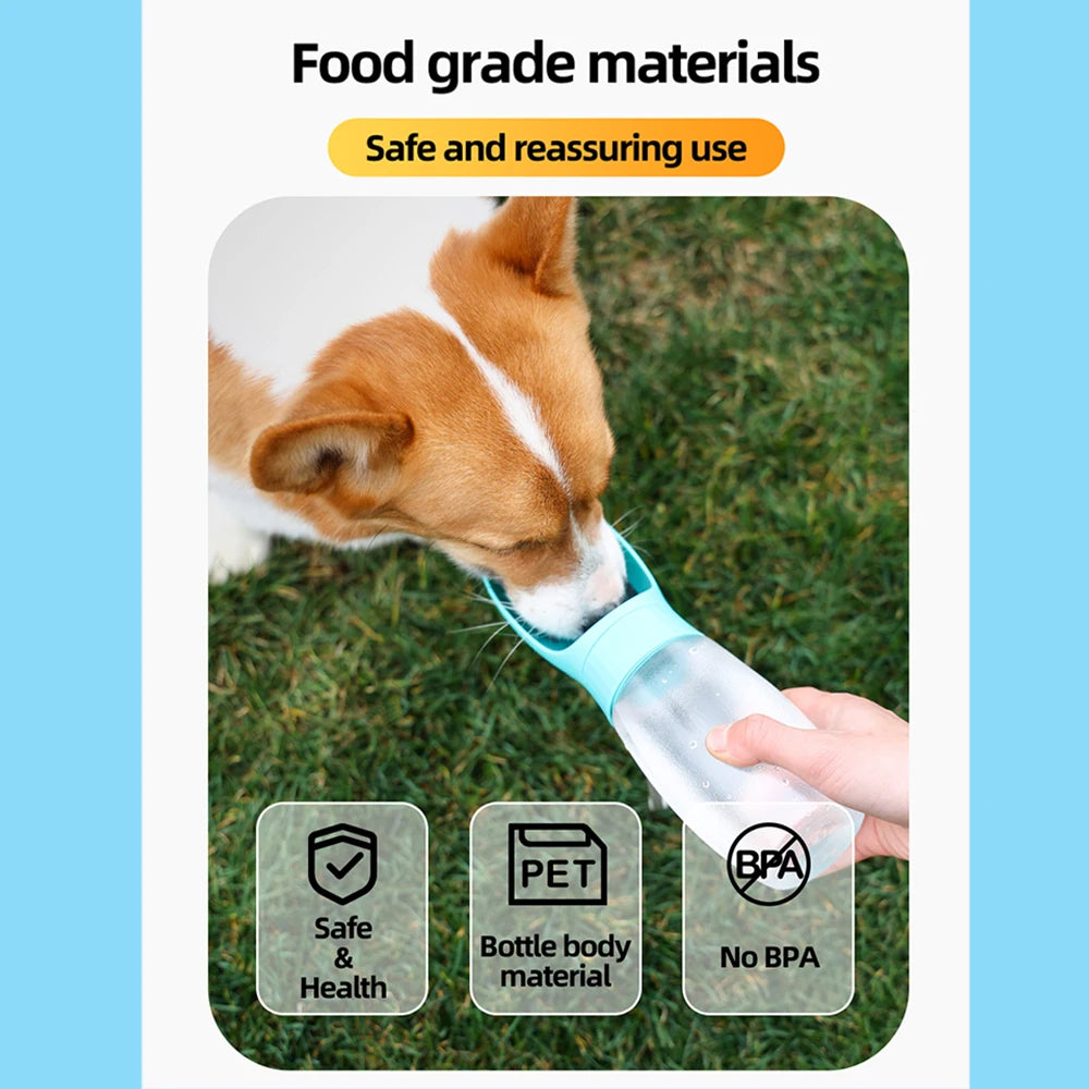 300ML Or 500ML Portable Water Bottle for Small To Medium Dogs.
